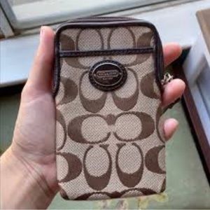 Coach pouch wristlet